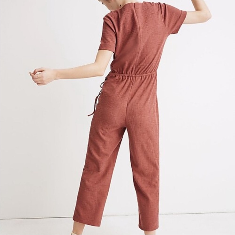 Madewell Women's Short Sleeve Wrap Jumpsuit - Picture 3 of 10